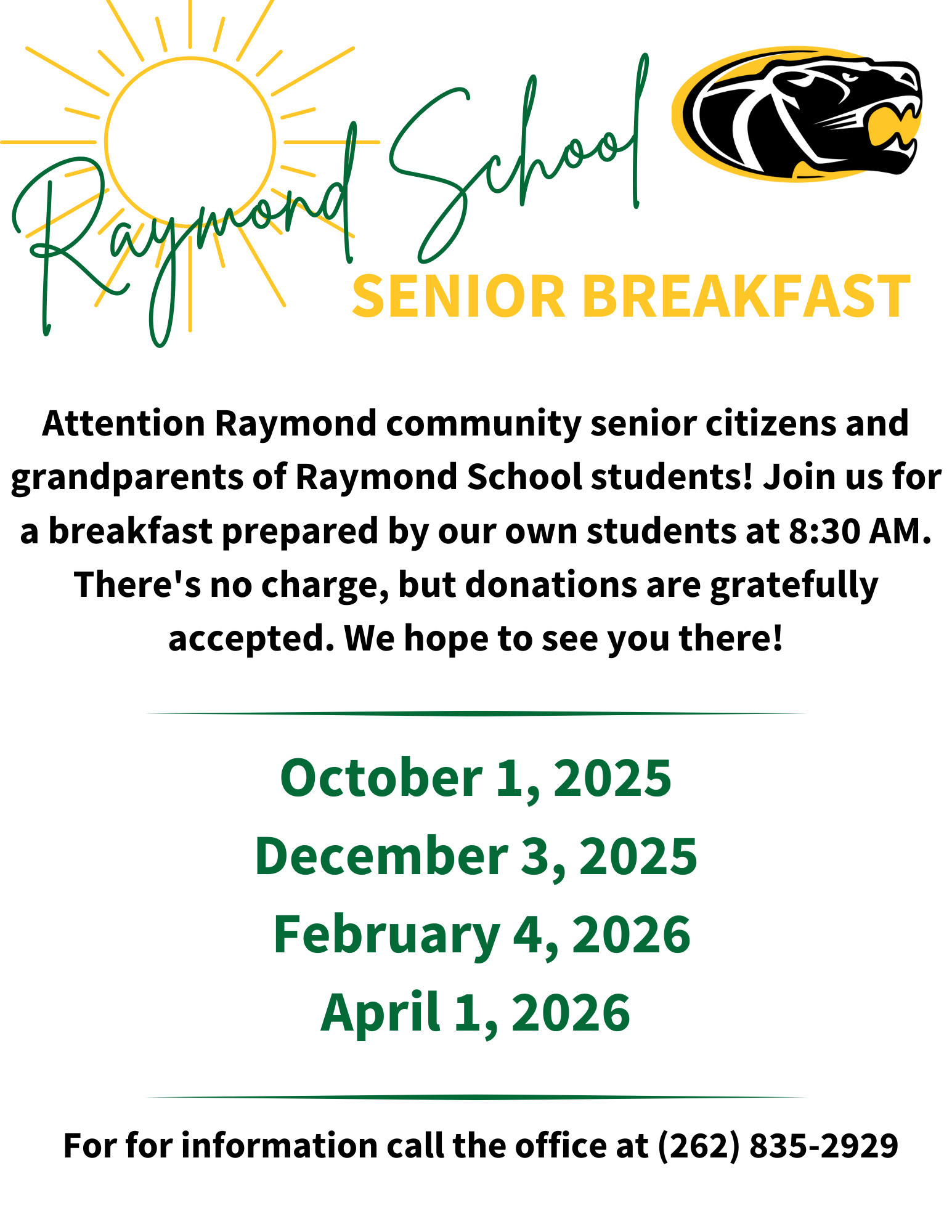 Senior Breakfast